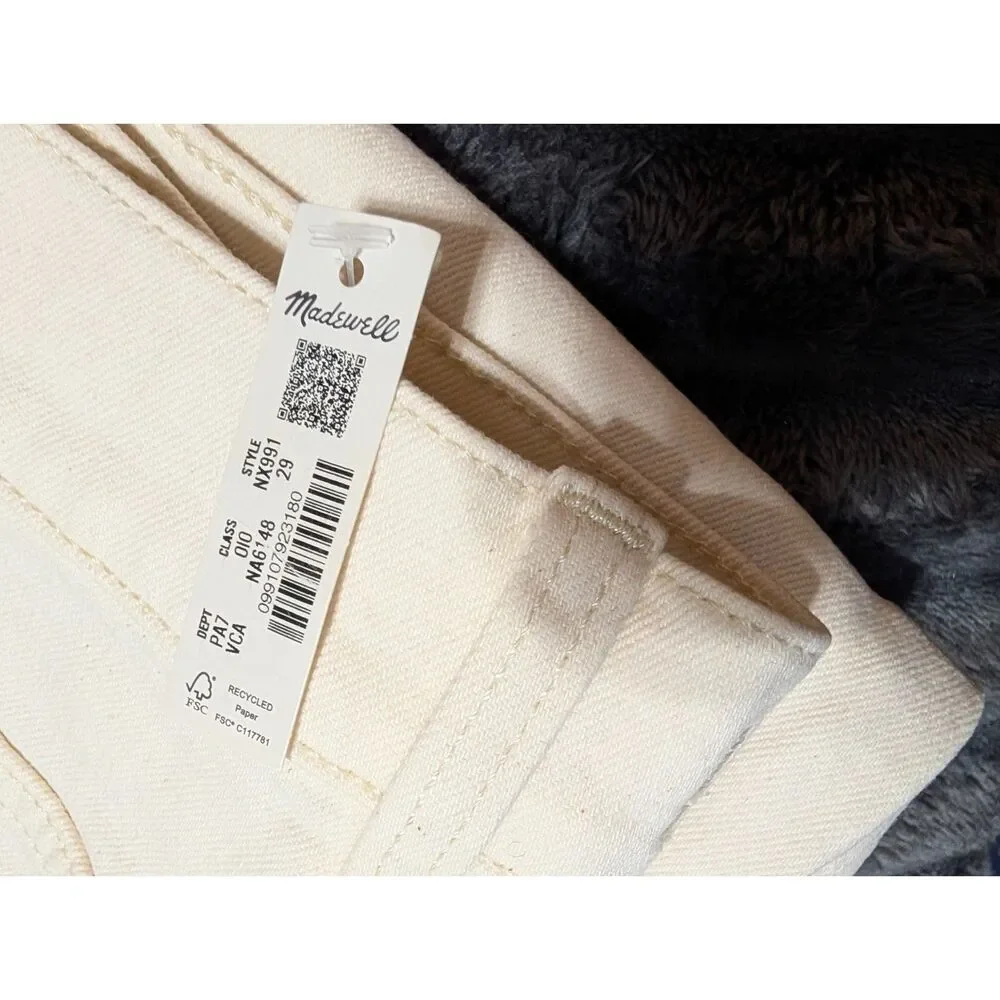 Madewell The Jules Slim Straight Jeans 29 Vintage Canvas Cone Denim NWT NX991 - Picture 13 of 15